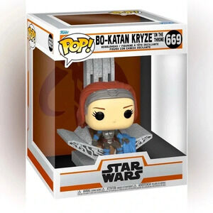 Star Wars - Bo Katan Kyrze on the Throne - Large Bobblehead #669 Funko Pop! BNIB